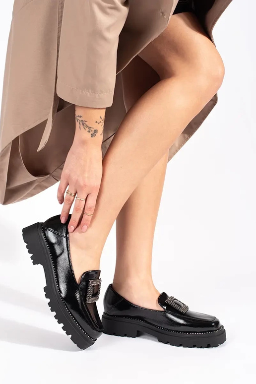 Mokassins schZuarze Farbe Frauen mit...