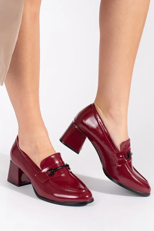 Burgund Halbschuhe Mokassins für...