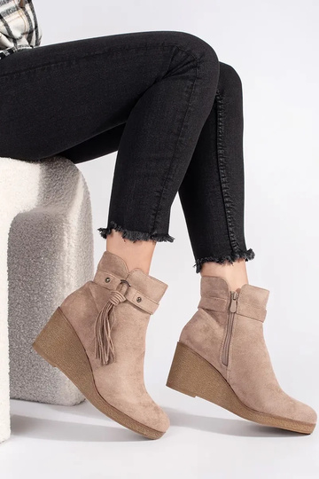 aus INildleder Beige Frauen... 2