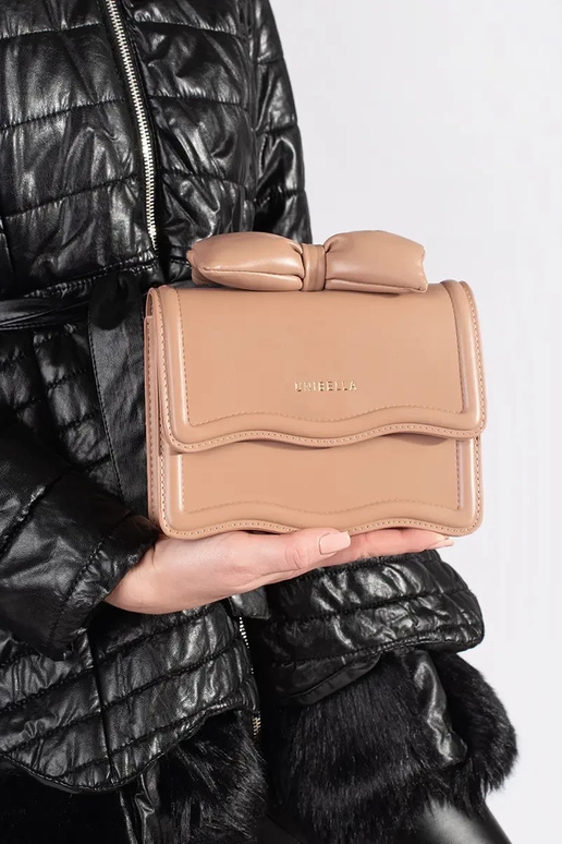 Klein Beige elegante Handtasche mit...