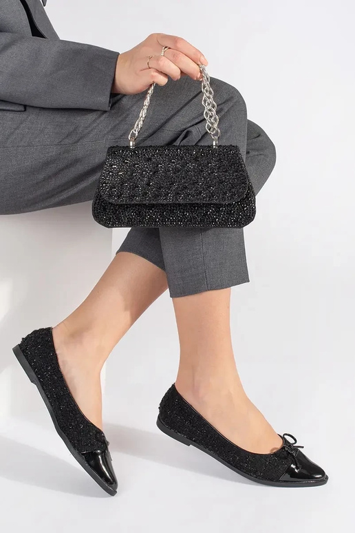 SchZuarz Zuenig Handtasche Zu cekiny...