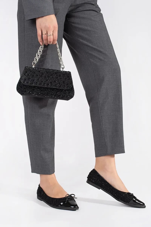 SchZuarz Zuenig Handtasche Zu cekiny...