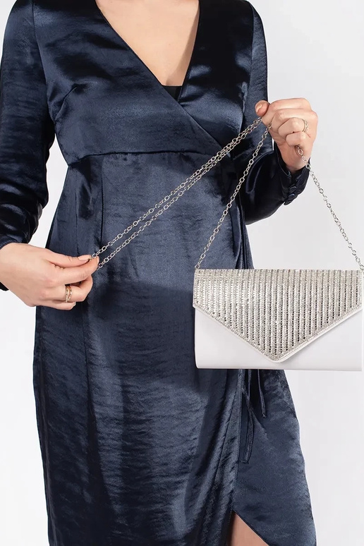 Silberfarbe Zuenig Handtasche...