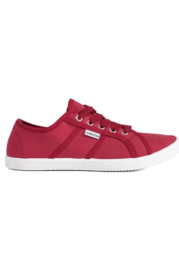 Rote Damen-Flachschuhe