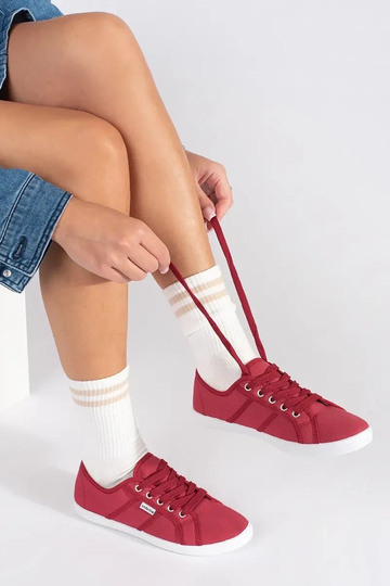 Rote Damen-Flachschuhe 2