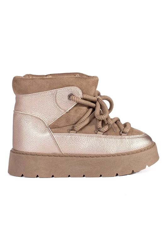 Beige geschnürt Schneestiefel für... Beige geschnürt Schneestiefel für...