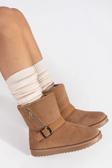 Beige Damen-Schneestiefel... 2