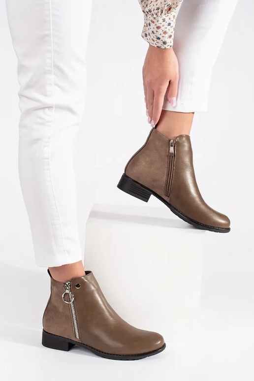 Braune Ballerinas mit Schnalle