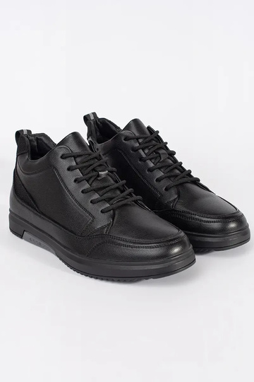 Schwarze Herren warme Schuhe 2