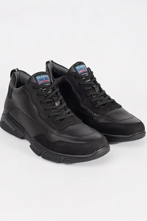 Schwarze Herren Schnürstiefel Schwarze Herren Schnürstiefel