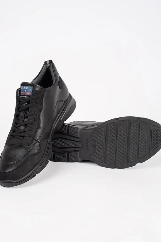 Schwarze Herren Schnürstiefel Schwarze Herren Schnürstiefel