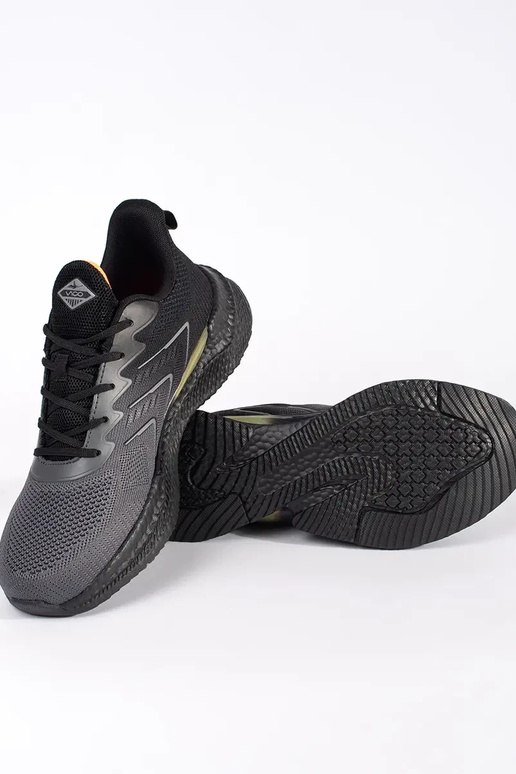 Grau-schwarze Herren Sportschuhe Grau-schwarze Herren Sportschuhe