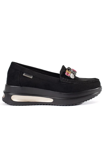 Beige Halbschuhe mit...