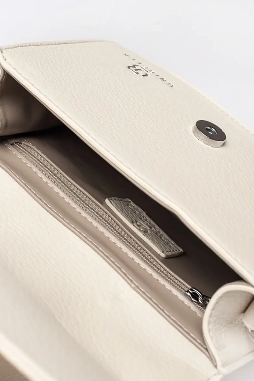 Beige kleine Tasche mit Griff