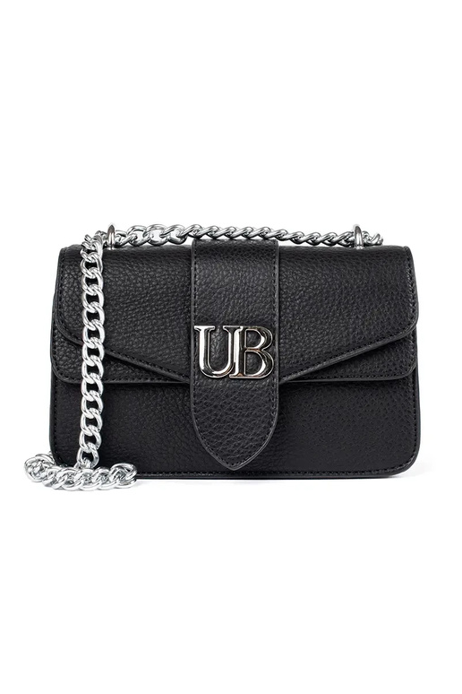 Schwarze kleine Damenhandtasche mit... Schwarze kleine Damenhandtasche mit...