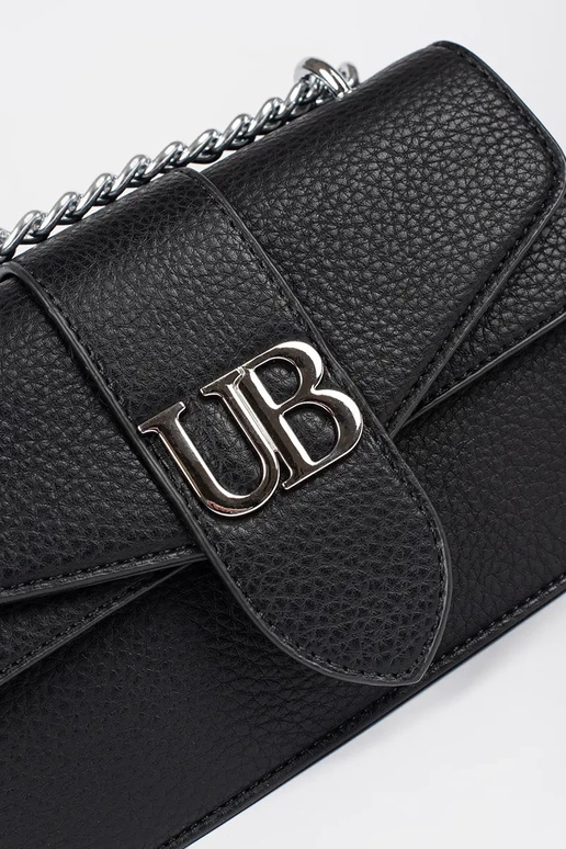 Schwarze kleine Damenhandtasche mit... Schwarze kleine Damenhandtasche mit...