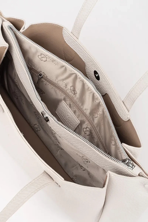 leuchtend gelbe Shopper aus Kunstleder