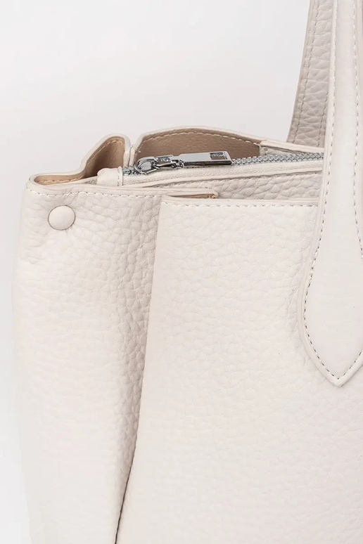 leuchtend gelbe Shopper aus Kunstleder