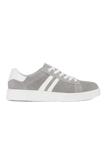 Graue Ajour-Schuhe aus...
