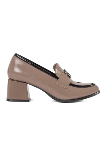 Stylische Halbschuhe in Taupe