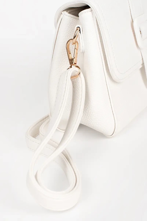 Weiße kleine Tasche mit goldenen...