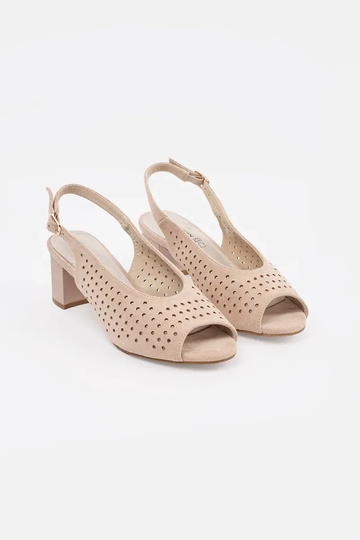 Sandalen in Sandfarbe mit... 2