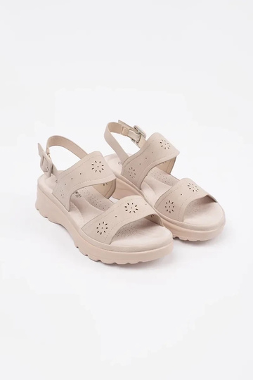 Elfenbeinfarbene Sandalen... 2