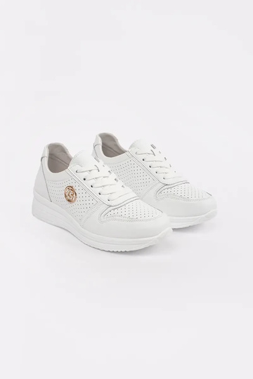 weiße Sneakers aus echtem... 2