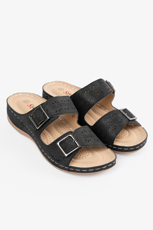 Sandaletten auf niedriger Plattform...