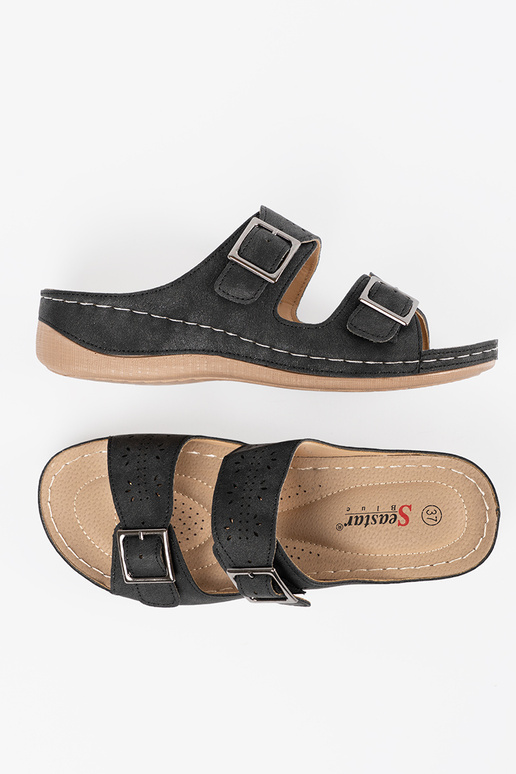 Sandaletten auf niedriger Plattform...