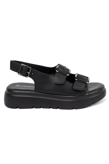 Schwarze Klassik-Sandalen...