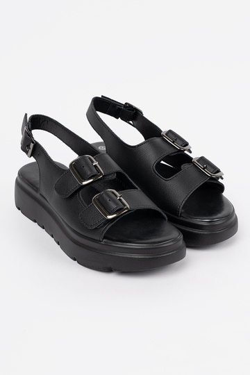 Schwarze Klassik-Sandalen... 2