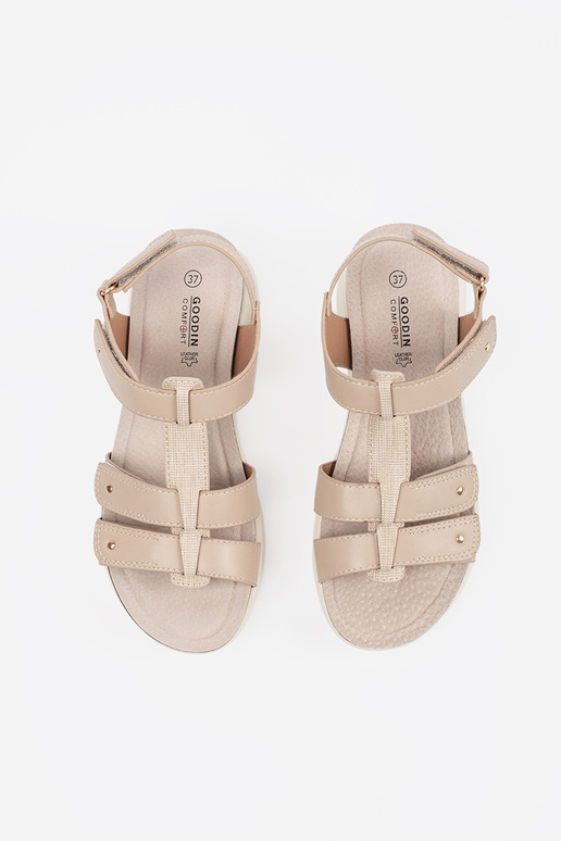 Bequeme Sandalen für Frauen in Sandfarbe