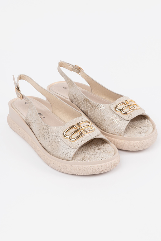 Dunkelgrau-braune Sandalen mit...