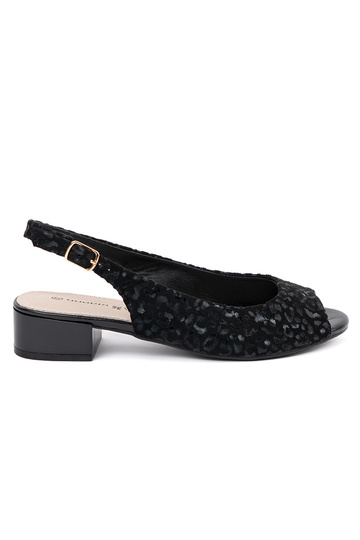 Schwarze Sandalen mit...