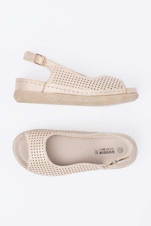 helle goldene bequeme Sandalen helle goldene bequeme Sandalen