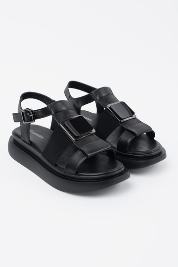 schwarze Leder elegante... 2