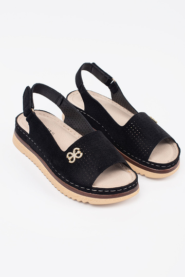 Schwarze weiche Sandalen... 2