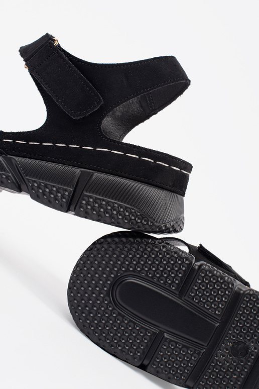 Schwarze Damen Sandalen