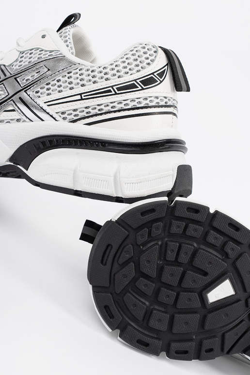 Damen Weiße-Schwarze Sportschuhe mit... Damen Weiße-Schwarze Sportschuhe mit...