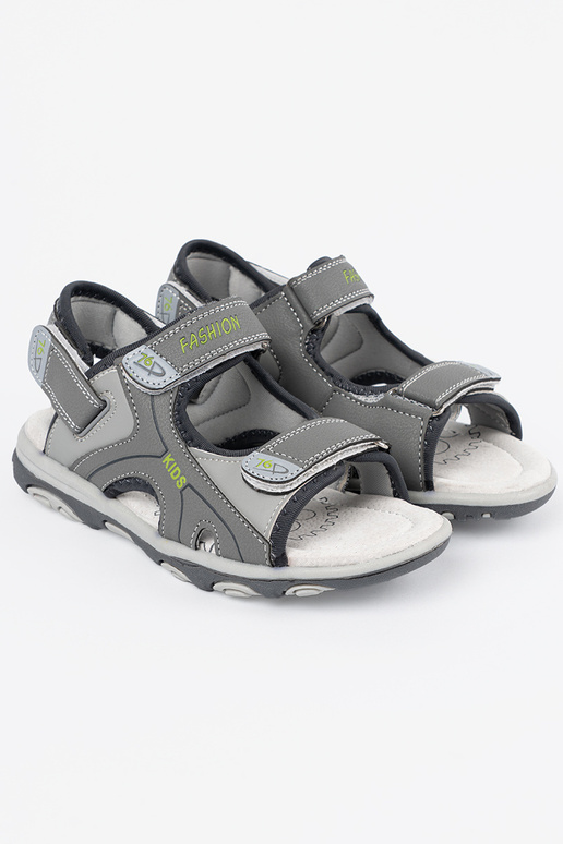 Graue Jungen-Sandalen
