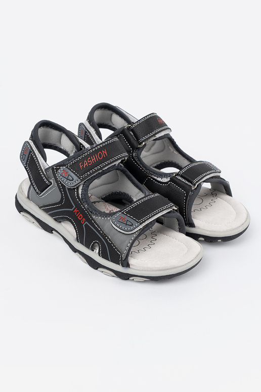 Schwarze Jungen-Sandalen Schwarze Jungen-Sandalen