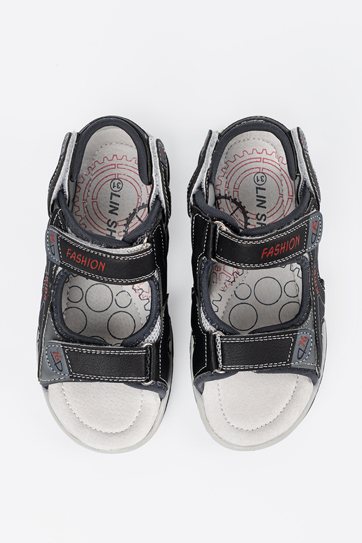 Schwarze Jungen-Sandalen Schwarze Jungen-Sandalen