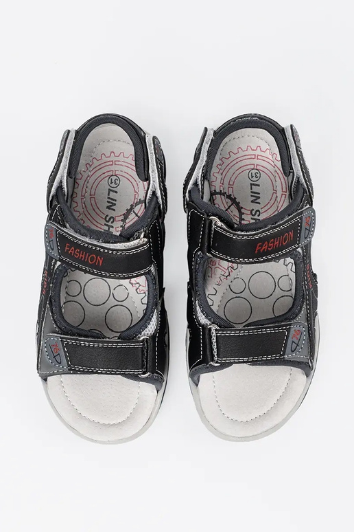 Schwarze Jungen-Sandalen Schwarze Jungen-Sandalen