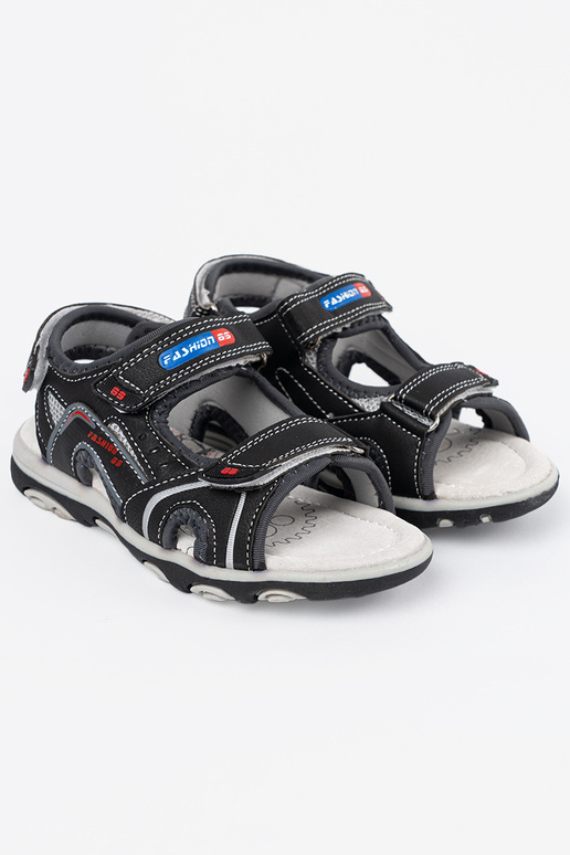 Schwarze Jungen Sandalen