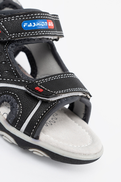 Schwarze Jungen Sandalen