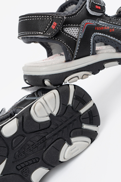 Schwarze Jungen Sandalen