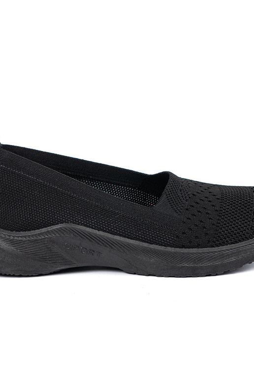 Schwarze Sportschuhe im Slipper-Modell