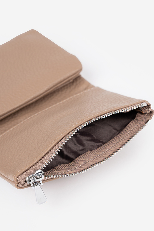 Beige Damenbörse aus Kunstleder,... Beige Damenbörse aus Kunstleder,...