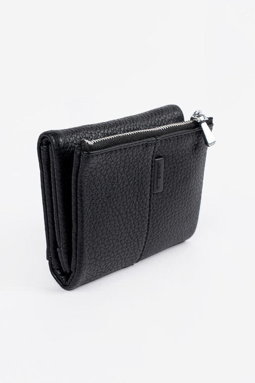 Schwarze Damenbörse aus Kunstleder,... Schwarze Damenbörse aus Kunstleder,...